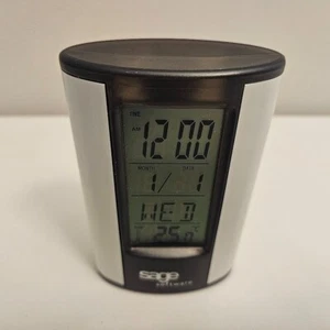 Sage Software Sweda Digital Desk Clock Alarm Temperature Tested Working - Picture 1 of 5