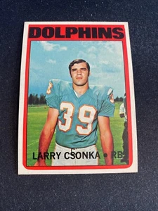 1972 TOPPS FOOTBALL #140 LARRY CSONKA!! NM-MT OR BETTER!! GORGEOUS CENTERING!! - Picture 1 of 2