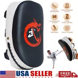 Kick Boxing Strike Curved Thai Pad MMA Training Focus Target Muay Thai Shield US - Picture 1 of 12