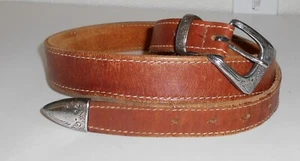 Vintage Guess by Georges Marciano brauner Ledergürtel Größe 36 Made in U.S.A. - Bild 1 von 5