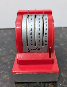 Vintage 1940er Geobra Deutsche Puppenstube Miniatur Registrierkasse mechanische Schublade - Bild 1 von 8