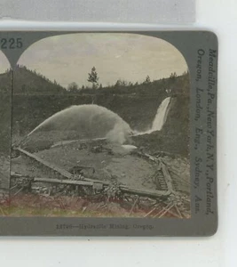 Hydraulic Mining Oregon OR USA Keystone Stereoview - Bild 1 von 2