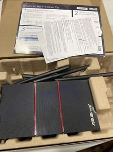 Asus RT-AX55 Black AX1800 Dual Band High Speed Smart WiFi Wireless Router Miss-p - Afbeelding 1 van 4