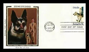 SEEING EYE DOGS FOR THE BLIND #1787 1979 COLORANO SILK CACHET FDC - Picture 1 of 1