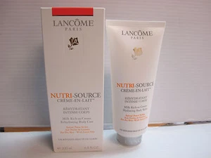 Lancome NUTRI-SOURCE Cream Milk Rehydrating Body Care 6.8 Fl. Oz. Sealed Box - Picture 1 of 2