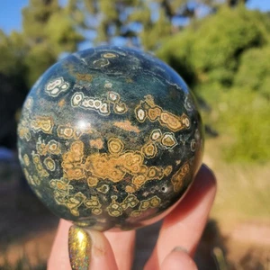 Kambaby Ocean Jaspis 8th Vein Old Stock Orbicular Druzy Veins A Grade | 304 Gramm - Bild 1 von 10