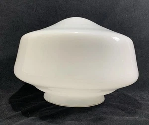 VTG Industrial Schoolhouse Ceiling Light Milk Glass Globe Lamp Shade 4” Fitter - Picture 1 of 10