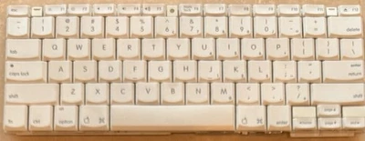 Apple KGL-A77WG US Keyboard For Apple Mac IBook G4 - Image 1 of 4