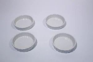 "JUEGO DE 4 platos modernos de quiche gourmet de gres 3"" tarta tarta ramekins" - Imagen 1 de 12