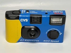 CVS Disposable Flash Camera 27 Exposures 400 Speed Brand New Exp 2013-04 - Picture 1 of 4