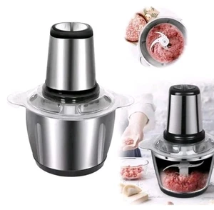 Tritatutto Elettrico 3L in Acciaio 3 Lame Tritacarne Trita Verdure Frutta 650W - Foto 1 di 2