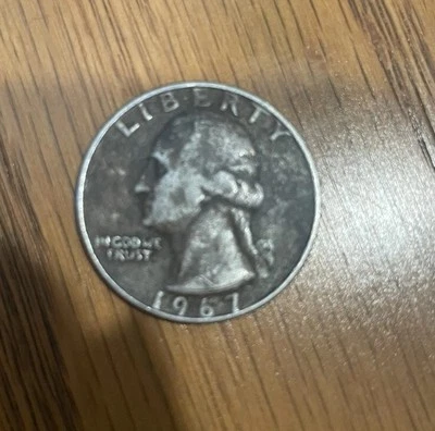 1967 quarter no mint mark - Image 1 of 4