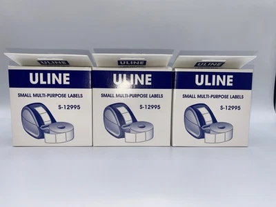 750  Multi-Purpose Small Labels / 3 Rolls  S- 12995 NEW - Image 1 of 3
