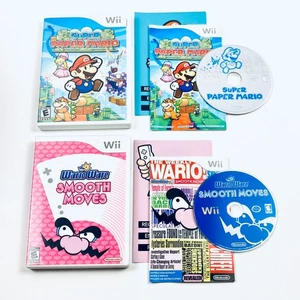 Super Paper Mario & WarioWare Smooth Moves (Nintendo Wii) CIB completo testato - Foto 1 di 7