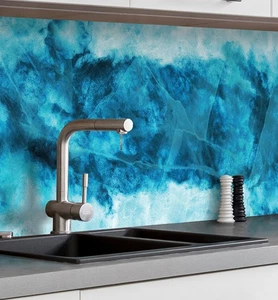 Küchenrückwand selbstklebend Struktur Eis Muster Spritzschutz Folie - Bild 1 von 1