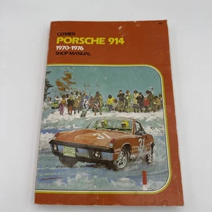 Manual de tienda vintage original Clymer Porsche 914 1970-1976 - Imagen 1 de 5
