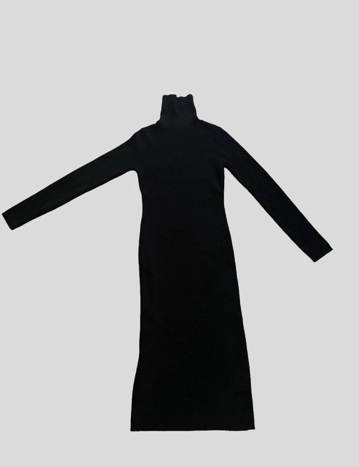 Lea And Viola Womens Turtleneck Black Dress Size Large - Image 1 of 3
