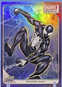 2023 Marvel Platinum Spider-Man Symbiote Suit Purple Rainbow / Rainbow Card - Picture 1 of 12