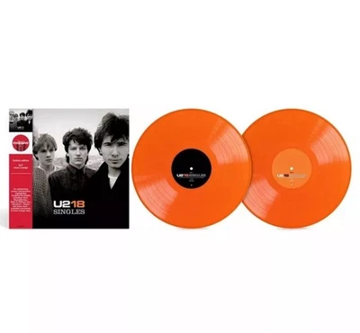 U2 U218 SINGLES NEON ORANGE VINYL TARGET US IMPORT 2LP - SEALED NEW - Image 1 of 3