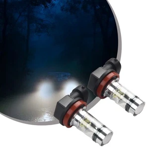 2pcs 12V Auto Car LED Fog Light Bulbs 6500K Super Bright White Daytime Running - Picture 1 of 24