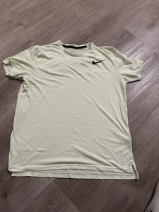 Nike Dri-Fit Herren Large Lime Green Training T-Shirt Kurzarm - Bild 1 von 2