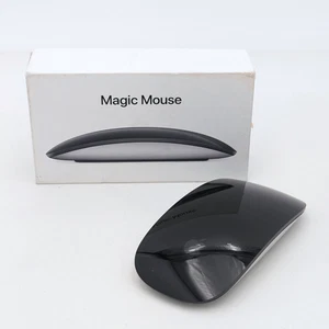 Apple Magic Mouse Wireless USB-C Multi-Touch Surface In Black MXK63AM/A (A3204) - Picture 1 of 6