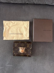 Louis Vuitton Kirigami leather card wallet Very good cond Brown Leather Authenti - Picture 1 of 13