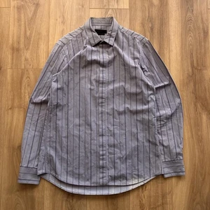 Alexander Mcqueen Striped Shirt size 50 Large blue skull monogram 2011 ss  - Picture 1 of 6