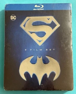 Batman and Superman 9-Film Set Blu-Ray BRAND NEW SEALED - Picture 1 of 2