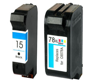 Non-OEM Replaces For HP 15 & 78 Psc 700 720 750 Ink Cartridges