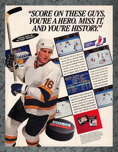Brett Hull Hockey SNES Genesis Stampa Pubblicità Vintage Art C 1994 - Foto 1 di 1