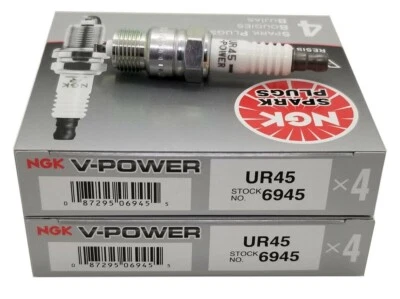 New Genuine NGK Spark Plugs (Set of 8) for 1979-1995 Ford Mustang 5.0 4.2L V8 - Image 1 of 4