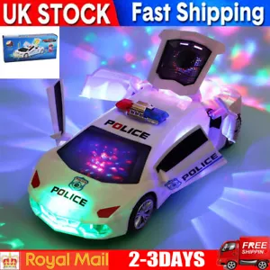 Toys Car for Kids Electric Police Car Music LED Light Cool Toy Car Birthday Gift - Picture 1 of 13