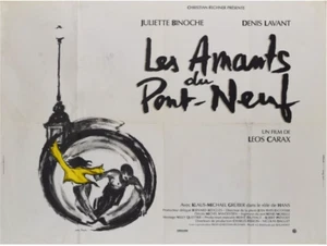Les Amants du Pont-Neuf Leos Carax Julitte Binoche poster originale francese 1991 - Foto 1 di 2