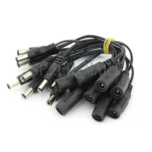 Cable convertidor de fuente de alimentación de CC 10 piezas 5,5 x 2,1 mm hembra a enchufe macho de 5,5 x 2,5 mm - Imagen 1 de 4