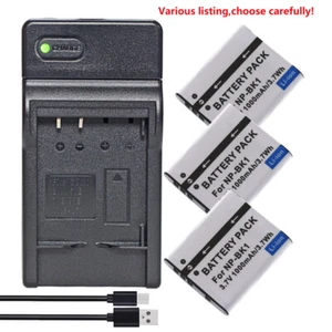 NP-BK1 Battery or Charger for Sony Cyber-shot DSC-S980 DSC-W180 DSCW190 DSC-S780 - Picture 1 of 45