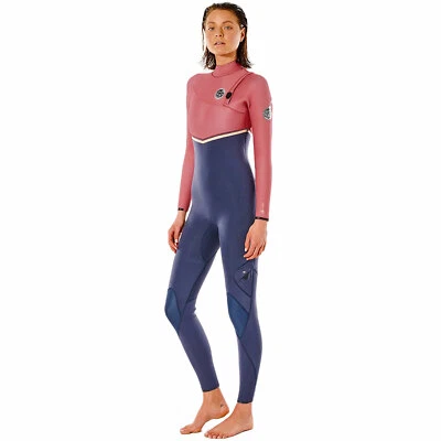 Rip Curl E-Bomb 4/3 Zip Free Steamer Damen-Wetsuit Neoprener Neoprenanzug Rosa