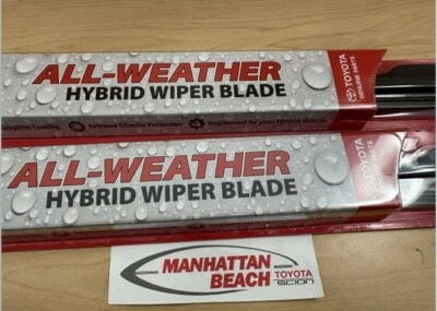 Juego de escobillas limpiaparabrisas delanteras 12-15 SCION IQ NUEVAS CUCHILLAS HYBRID tipo TODO CLIMA Foto 1 de 2