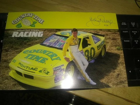 Michael Waltrip Postcard 8x6 Country Time Racing #30 Cover