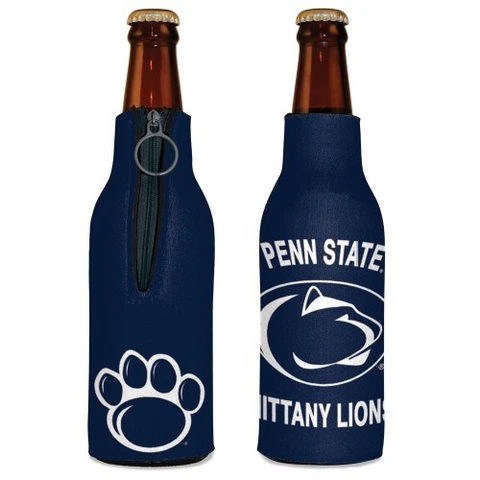 PENN STATE NITTANY LIONS BOTTLE HOLDER COOZIE KOOZIE COOLER WITH ZIPPER Cover