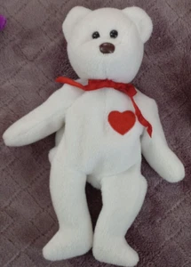 TY Beanie Baby Valentino The Bear Brown Nose No Tags - Picture 1 of 4