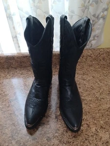 Black Dingo Boots Sz 10 D Mens With Toe Plate - Picture 1 of 14