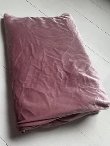 Dusky Pink Velour Fabric 3m X 1.5m Large Piece - Picture 1 of 3