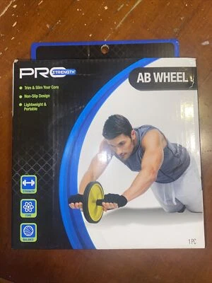 Rueda Pro Strength Ab negra/amarilla ligera portátil núcleo fuerza equilibrio Foto 1 de 2