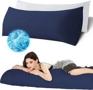 Ubauba Memory Foam Body Pillow with Cover - Navy - Picture 1 of 6