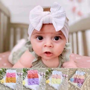 3 Teile/Satz Neugeborenen Baby Mädchen Kaninchen Stirnband Weiche Elastische / - Bild 1 von 25