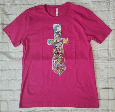 THE SWORDS OF DITTO Pink T-Shirt Adult Size L * NWOT * Video Game - Image 1 of 4