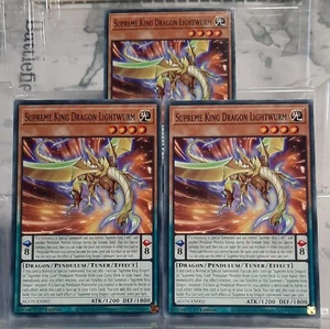 Playset - 3x Supreme King Dragon Lightwurm - AGOV-DE002 - Age of Overlord EN/NM - Bild 1 von 2