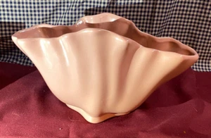 HAEGER Planter Jardinieres Vase Fan Shape Ceramic Pottery Pink - Picture 1 of 11