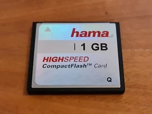 Hama 1 GB Compact Flash CF High Speed Memory Card - M1649 - Picture 1 of 2